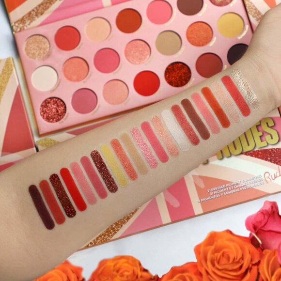💰3 for $30💰 Rude Cosmetics United Peachy Nudes 21 Pressed Pigments Palette - Picture 3 of 3